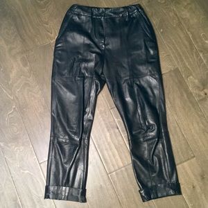 Yigal Azrouel lambskin leather pants